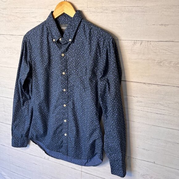 Bonobos Dress Shirt Mens Size Small Blue Penguin Button Down Cotton Long Sleeve - Picture 5 of 15